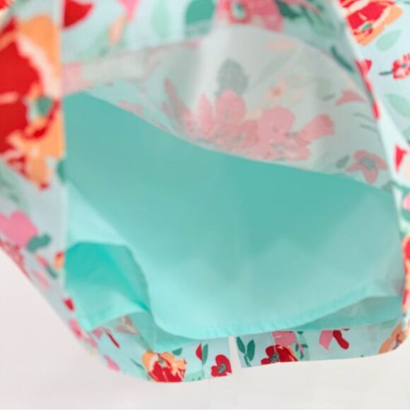 J. Crew Factory Mint 100% Cotton Vibrant Red Floral Pencil Skirt - Picture 10 of 15